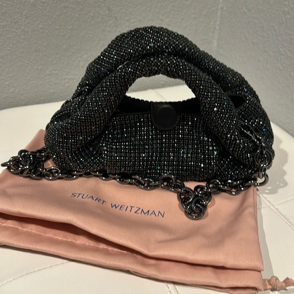 Stuart Whitman clutch with chain strap